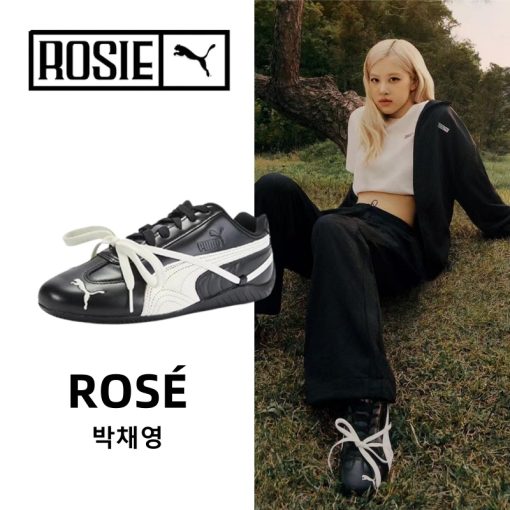 【★ROSÉ】푸마 x 로제 스피드캣 PRM 블랙 웜 화이트 404391-01