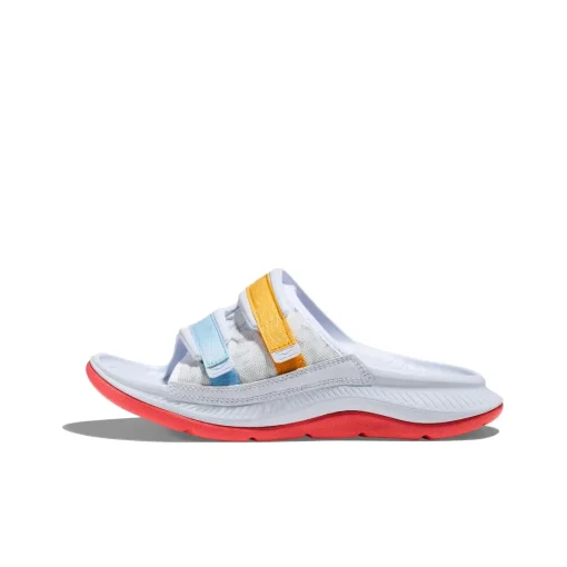 HOKA ONE ONE ORA Luxe 일자 슬리퍼 카멜리아 오렌지 1134150-WCLL