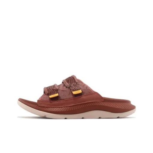 HOKA ONE ONE ORA Luxe 일자 슬리퍼 브라운 1134150-HSPW