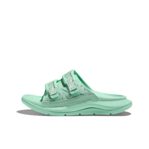 HOKA ONE ONE ORA Luxe 일자 슬리퍼 그린 1134150-MGTR