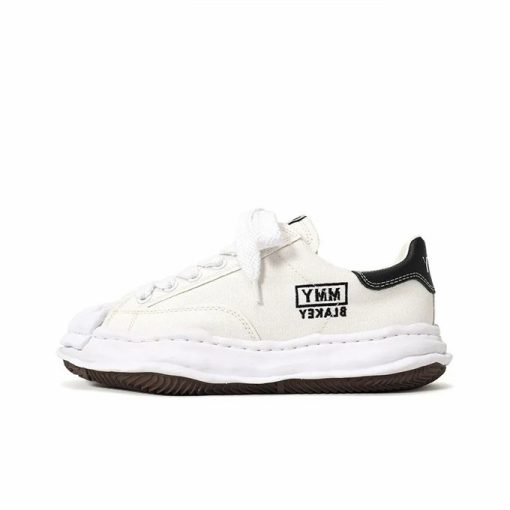 메종 미하라 야스히로 블레이키 OG 솔 캔버스 로우탑 스니커즈 화이트 A08FW735-WHITE