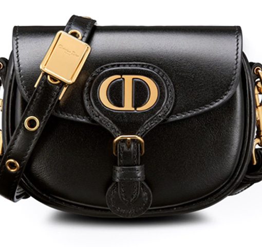 DIOR 보비 소가죽 핸드백, 숄더 백, 크로스백 엑스트라 미니 여성 블랙