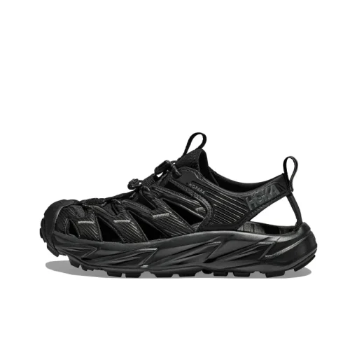 HOKA ONE ONE Hopara OG 호팔라 레더 아웃도어 스포츠 샌들 블랙 1106534-BBLC